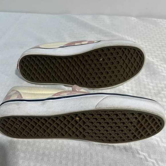 Vans Off The Wall Checkered Slip-On size 5.5 Men/ 7 Women Light Blue And White. - Picture 14 of 15